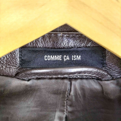 コムサイズム COMME CA ISM 00S ピッグレザーハーフコート レディース